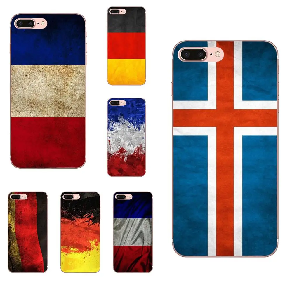 National Flag French Germany Iceland Top Soft TPU Stylish Case For Apple iPhone 11 Pro X XS Max XR 4 4S 5 5C 5S SE 6 6S 7 8 Plus | Мобильные