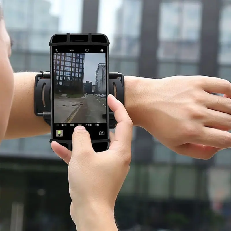  4-6 Inches Running Bag Belt Men Women Armband Touch Screen Cell Phone Case 180 Degree Rotatable Cyc - 4000103553984