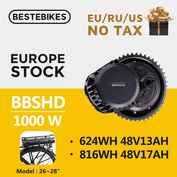 

Bafang Motor bafang BBSHD 1000w 48v BBS03 26" 700C rear rack battery mid drive motor electric bike conversion kit with battery