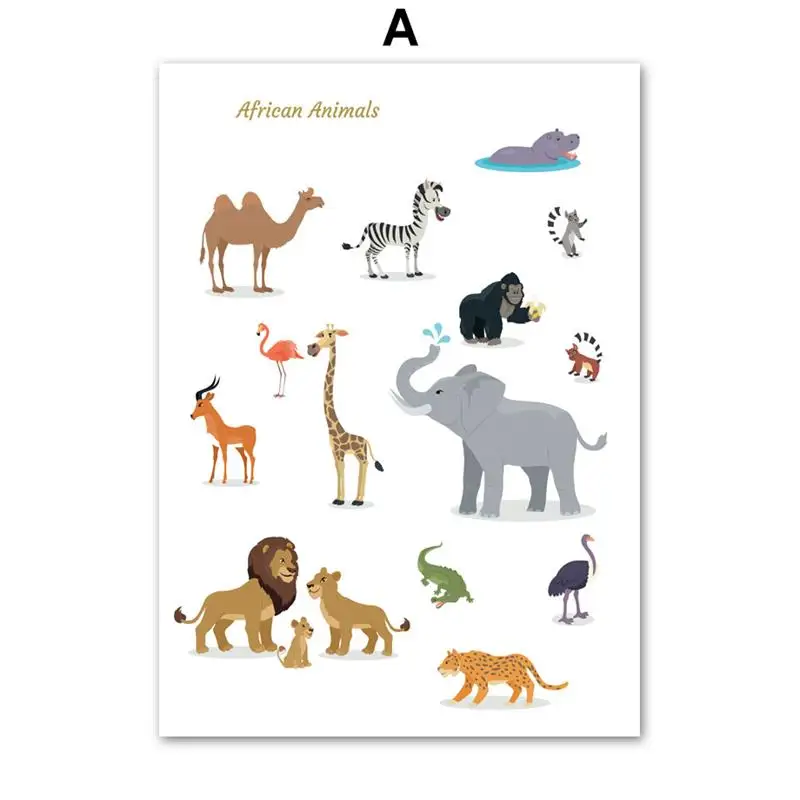 Wild-Animal-Lion-Giraffe-Fox-Whale-Nursery-Wall-Art-Canvas-Painting-Nordic-Posters-And-Prints-Wall (3)
