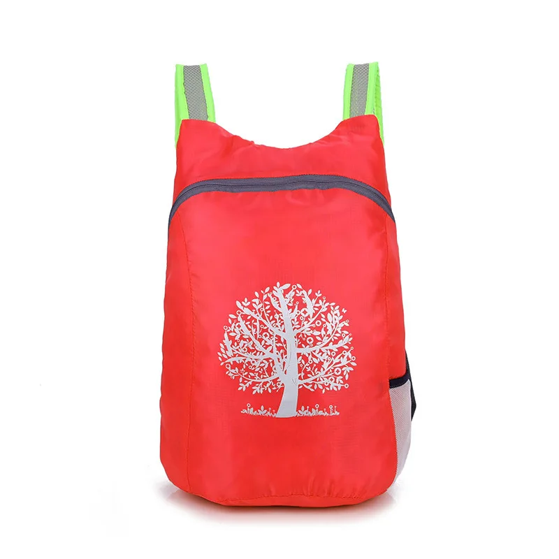 Складной рюкзак сумка для походов ультра освещение легкий открытый спортивный рюкзак Водонепроницаемый складной рюкзак для путешествий сумка для туризма - Цвет: Розово-красный