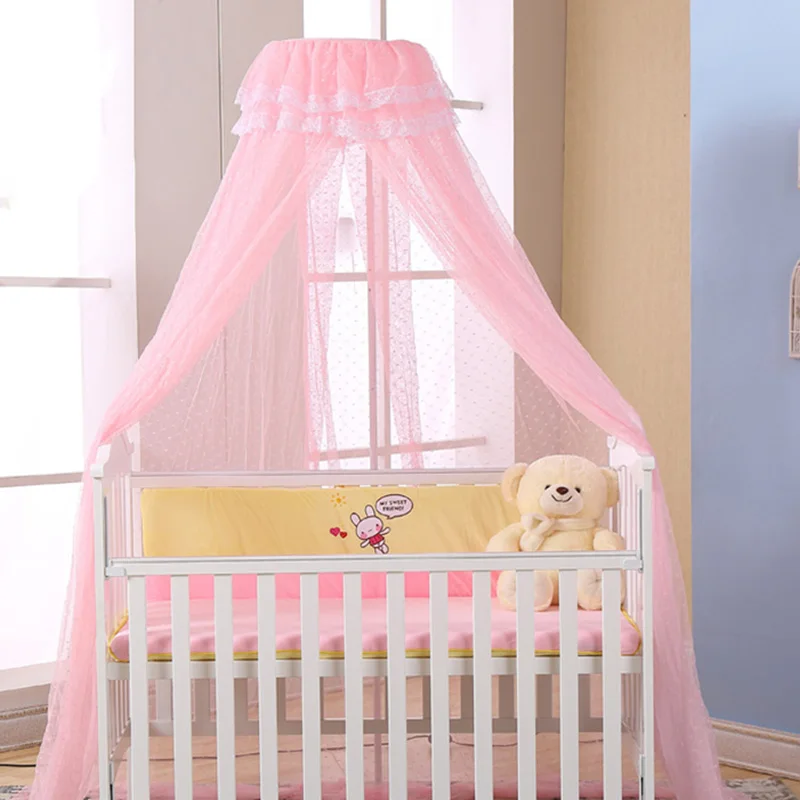 Mosquitera para bebé verano toldo de malla cuna toldo de malla, bebé cama cuna neto dosel mosquiteros sin soporte de hierro