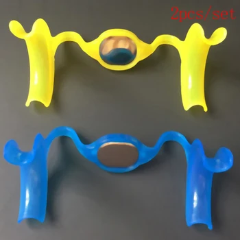 

Dental Materials Blue M Type Intraoral Cheek Retractor Teeth Whitening Mouth Opener Dentist Equipments With Mirror