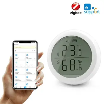 

EWelink Smart Home EWelink Temperature And Humidity Sensor Zigbee Temperature Humidity Detector Smart Remote Control Dropshippin