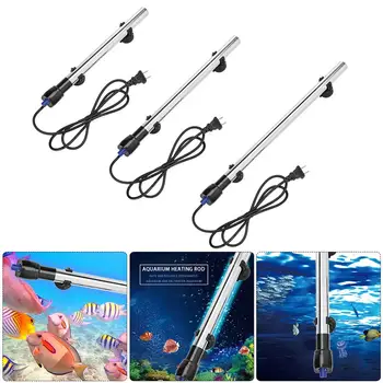 

Tank Water Heating Rods Temperature Control Aquarium Stainless Steel Fish Heater for Household Bedroom Decoration
