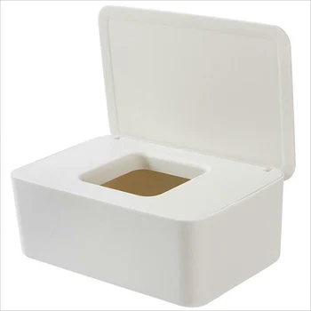 

Wet Wipes Dispenser Holder Tissue Storage Box Case with Lid Dustproof for Home Office PI669