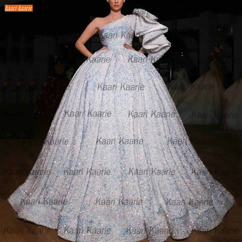 white sparkly dress long