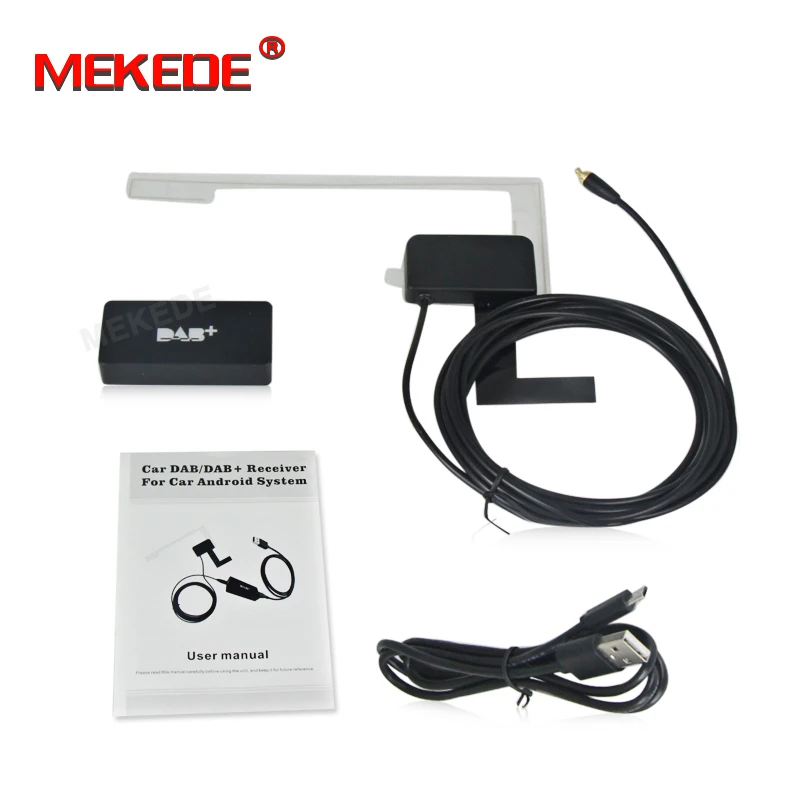 MEKEDE автомобильный DVD DVR камера Carplay USB ключ OBD2 TPMS Android внешние DVD части - Название цвета: DAB