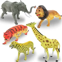 [Bei guo e la Каса] Детская модель игрушки модель лев тигр слон жираф Леопард