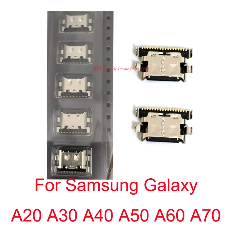 10 шт. Micro USB разъем для зарядки док-станции Разъем Samsung Galaxy A20 A30 A40 A50 A60 A70 A205 A305
