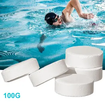 

100G Swimming Pool Tablets Pool Pool Water Sterilizer Pool Disinfecting Chlorine Tablets