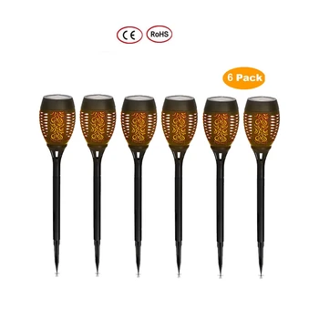 

2-8pcs Solar Flame Light Flickering lawn lamp Solar Flame Flickering Garden Lamp Torch Light IP65 Outdoor Spotlights Landscape D