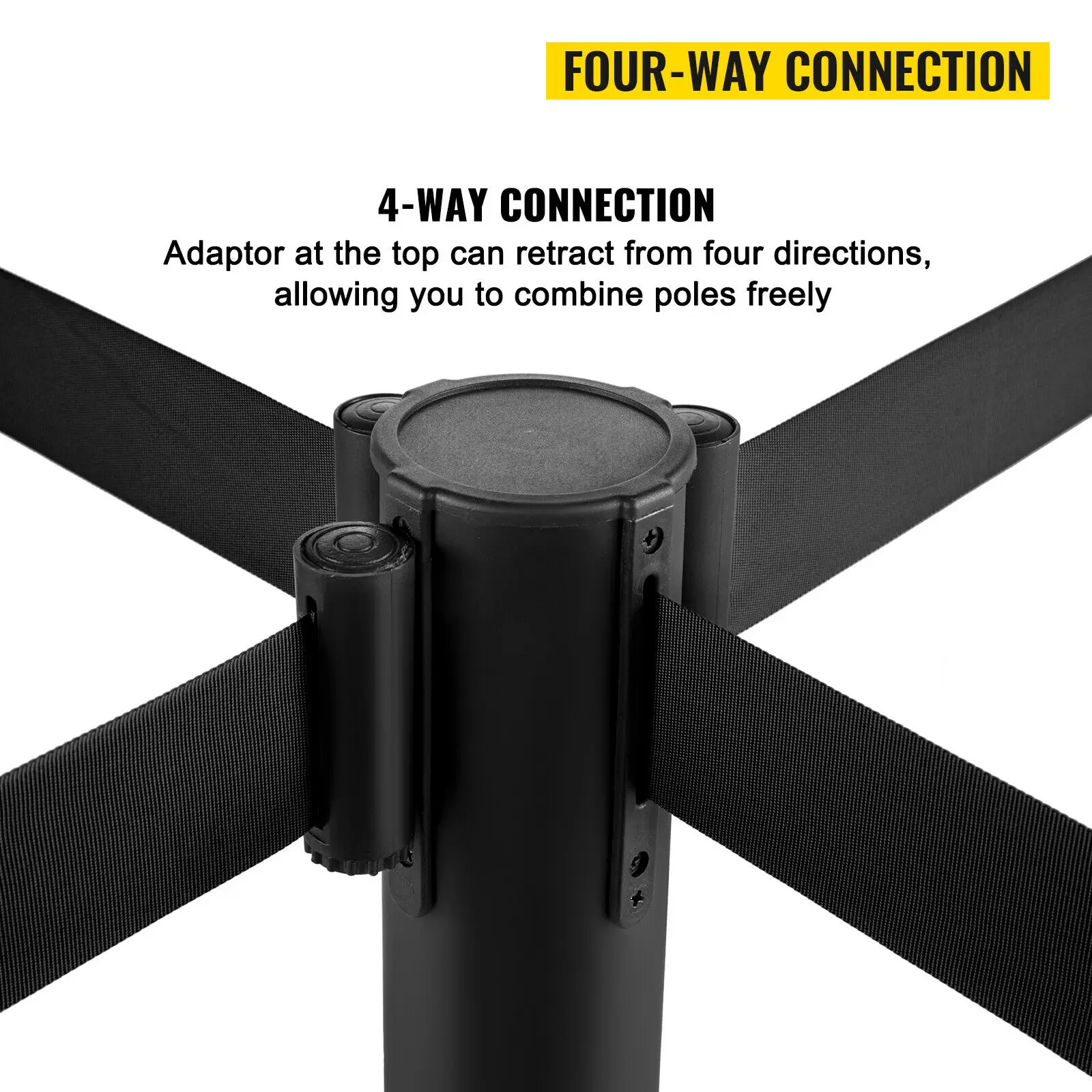 Stainless Steel Crowd Control Barrier with Retractable Belt