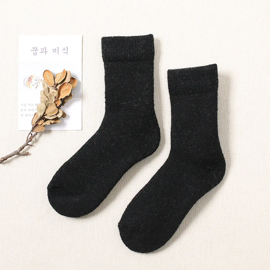 10pairs/set Wholesales 35% Wool Socks Thickening Warm Socks for Female Middle Tube Women's Socks Winter Sock for Women - Цвет: 1