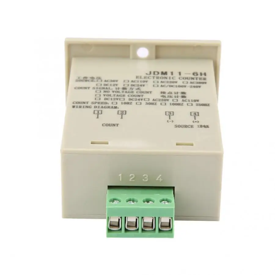 JDM11 6H электронный счетчик 6 цифр дисплей AC220V/DC36V/DC 24 V/DC 12V|Счетчики| |