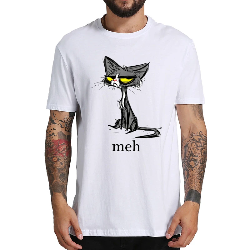 meh cat t shirt