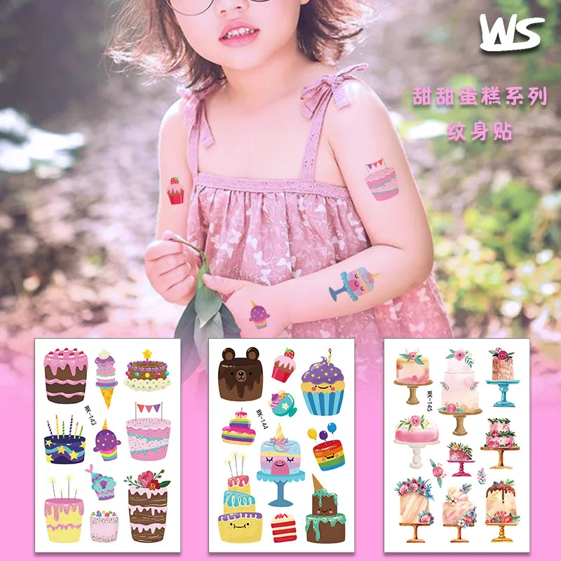 New original cartoon baking cake series of children's tattoos dessert environmental protection to put custom tattoos 1 New original cartoon baking cake series of children's tattoos dessert environmental protection to put custom tattoos 1