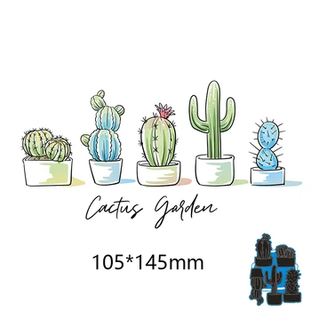 

5sets cactus frame metal Cutting Dies Stencils DIY Scrapbook Photo Album Paper Card Decorative Craft Embossing 105*145mm