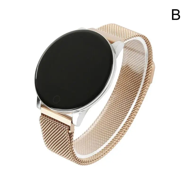 Wearfit Смарт-часы W8 для мужчин кровяное давление фитнес-трекер для измерения сердечного ритма шагомер мужские спортивные Смарт-часы для Android IOS - Цвет: Золотой
