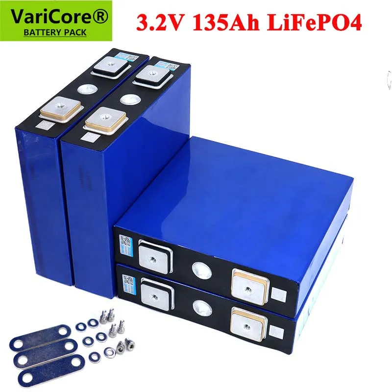 VariCore 3.2v 135ah lifepo4 Rechargeable Battery DIY 12v 24v 36v 48v deep cycle package ldp lithium cell lithium iron phosphate