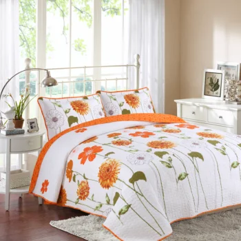 

240 * 260cm Fashion Bedding Floral Printed Quited Bedspread Elegant Summer Duvet Quilt Blanket European Coverlet Bed Cover