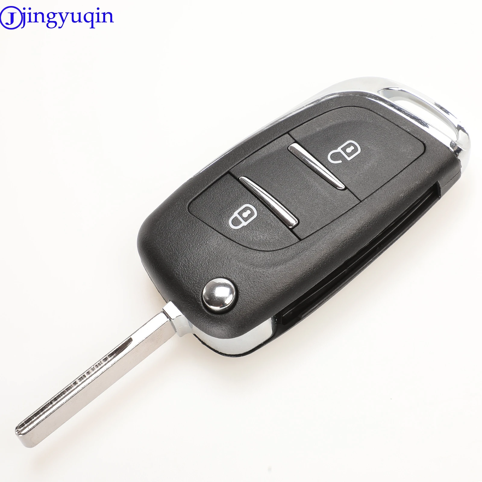 Jingyuqin CE0523 модифицированный откидной Складной Корпус ключа для Peugeot 306 407 807 Partner Remote VA2/HU83 Blade entrip Fob чехол 2/3 кнопка