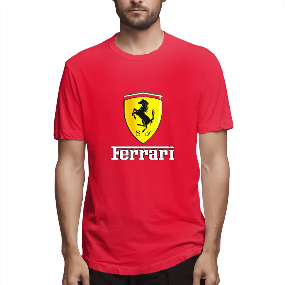 Italy Ferrari Emblem Logo Printed T Shirt Men Women Fashion Casual Tee Shirt Summer Short Sleeve Tops Large Size Streetwear 6xl T Shirts Aliexpress