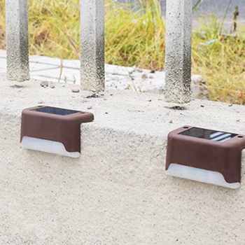 

16PCS LED Solar Stairway Light Outdoor Garden Light Waterproof Lighting Guide Light Stair Light