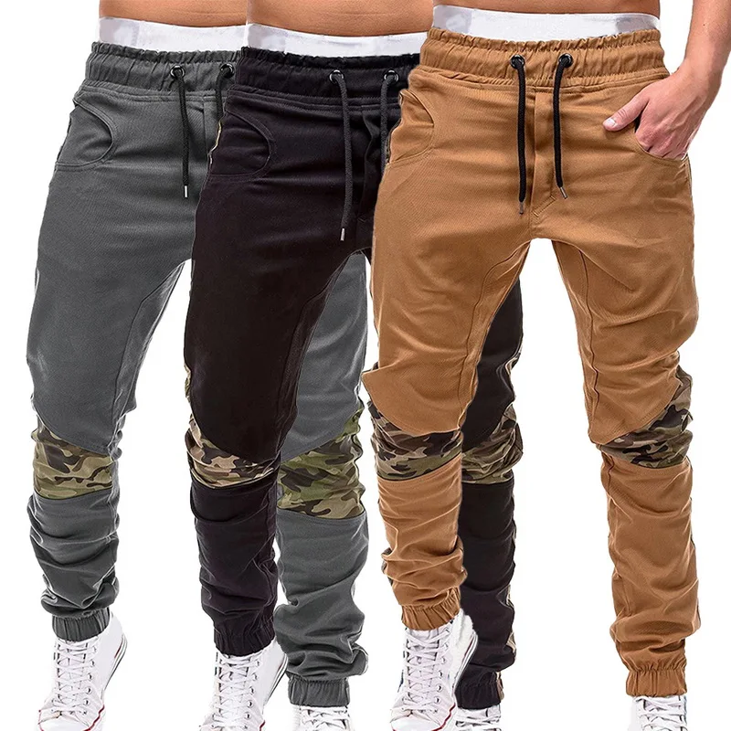 Men Stretchy Skinny Jeans Camouflage print Taped Slim Fit Denim Jean Trousers  Streetwear Joggers Pants Plus Size 4XL 2019