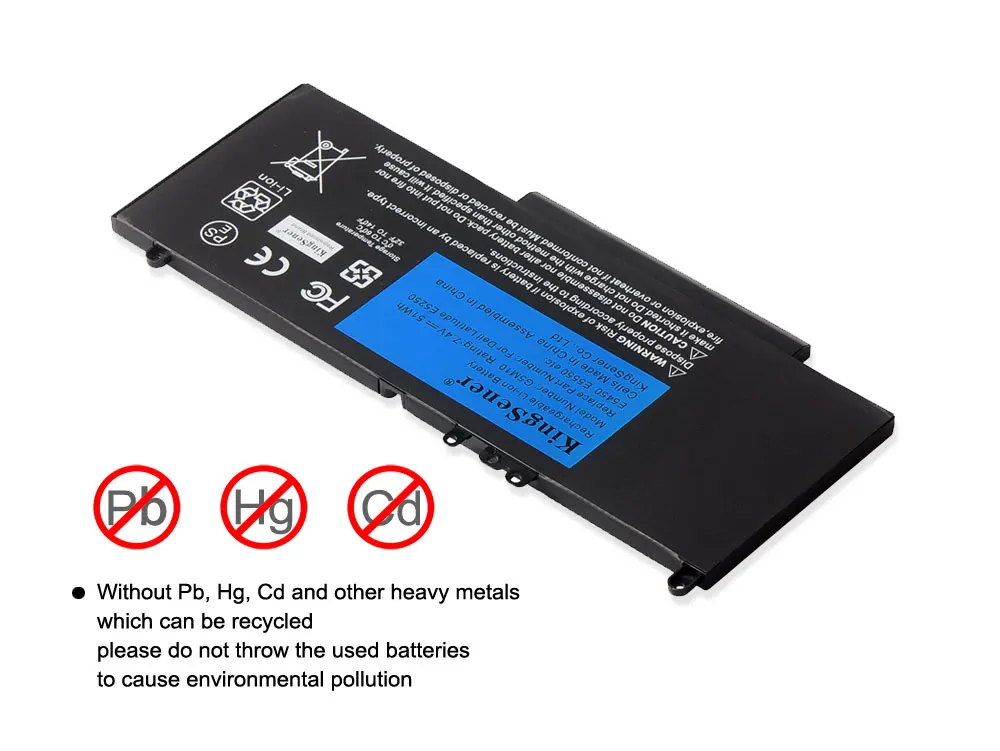 Kingsener-bateria do Portátil para Dell Latitude E5250 E5450 E5550 Série 8v5gx R9xm9 Wyjc2 1ky05 G5m10 7.4v 51wh - Imagem 5