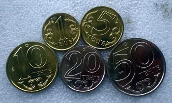 

Kazakhstan Set 5 Pieces Coins Old Original Coin Collectible Edition Real Rare Commemorative Random Year