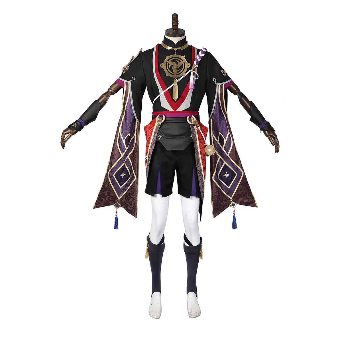 

Genshin Impact Scaramouche Balladeer Cosplay Costume Halloween Uniform Jacquard Version C00444 AA