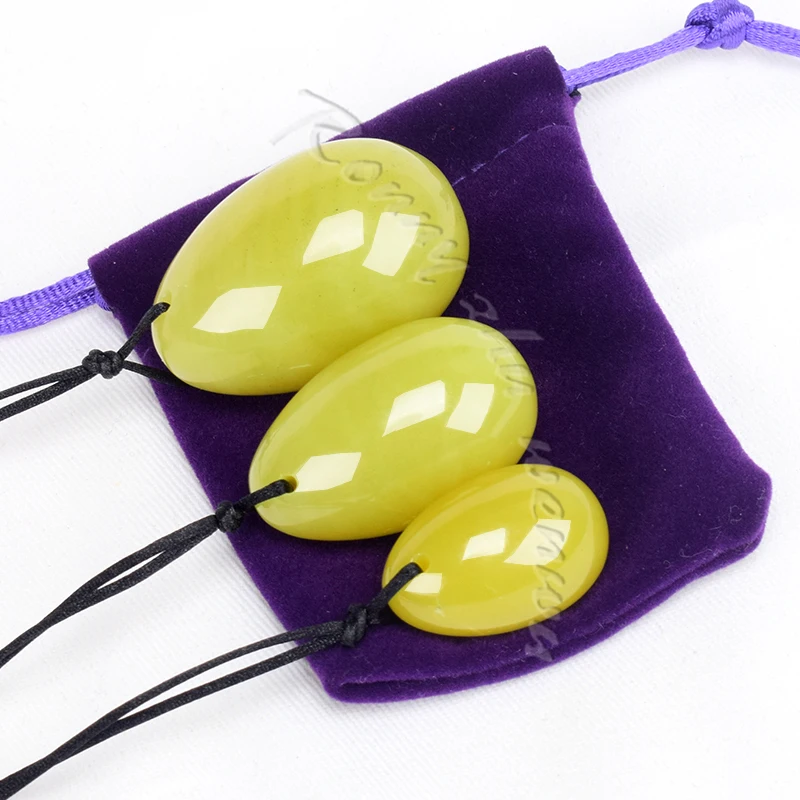 

30 Sets Yoni Eggs Serpentine Jade Egg Carving Stone Ben Wa Balls for Women Kegel Exercise Pelvic Floor Muscle Vaginal Tighten