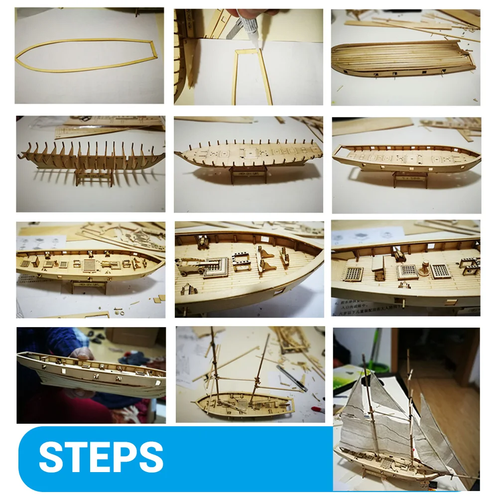 Модель парусника Scale DIY наборы моделей для сборки корабля миниатюрные деревянные