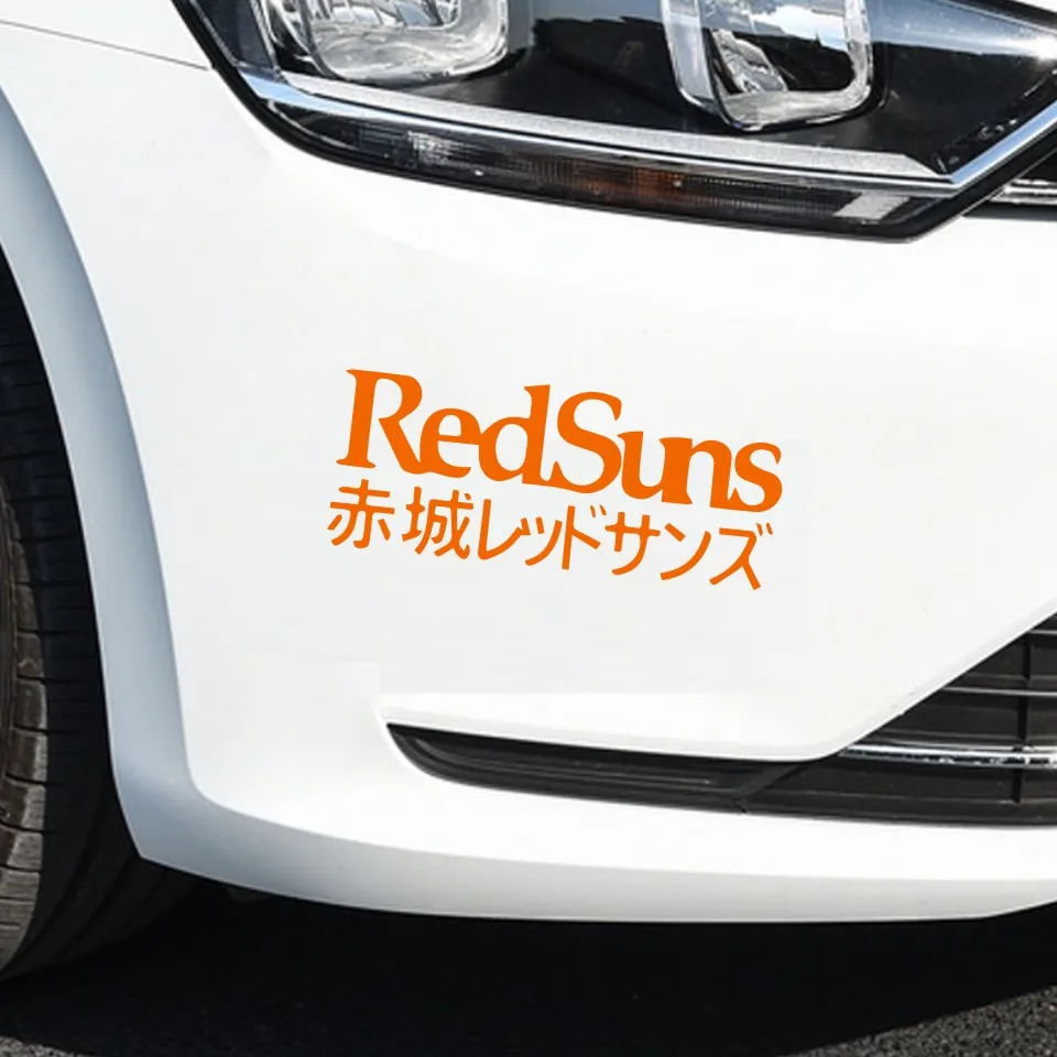 16*7 см Красная Наклейка-образец японского автомобиля Наклейка дрейф JDM Япония задняя наклейка на окно автомобиля декоративные наклейки из винила