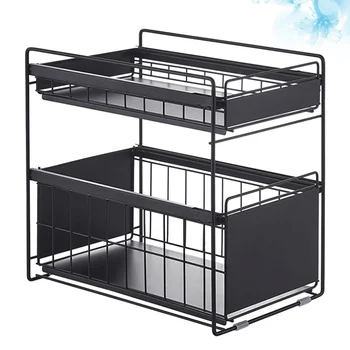 

1Pc Kitchen Under Sink Rack Storage Rack Multi-layer Shelf Finishing Shelf Roller Drawer