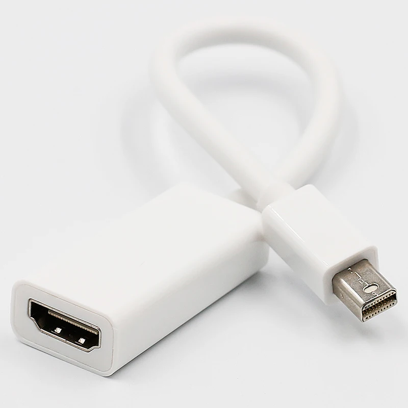 DP к HDMI кабель конвертер адаптер мини дисплей порт дисплея DP к HDMI адаптер для Apple