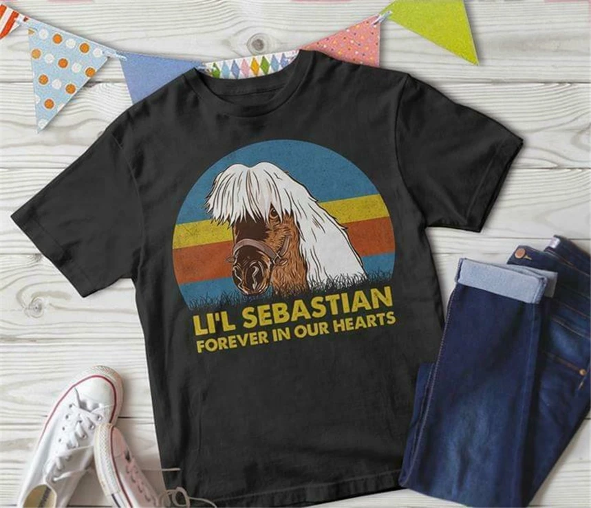 Li'L Sebastian Forever In Our Hearts винтажная Мужская черная футболка из хлопка Classic