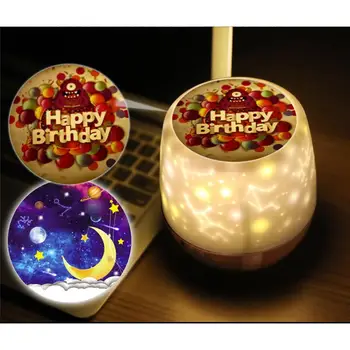 

USB Charging Colorful Starry Sky Projector Night Light Rotation Starry Moon Night Lamp Children Room Lighting Children's gifts