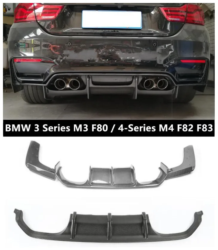 

Carbon Fiber Rear Lip Spoilers For BMW 3 Series M3 F80 4-Series M4 F82 F83 2013-2019 Bumper Diffuser Spoiler Accessories