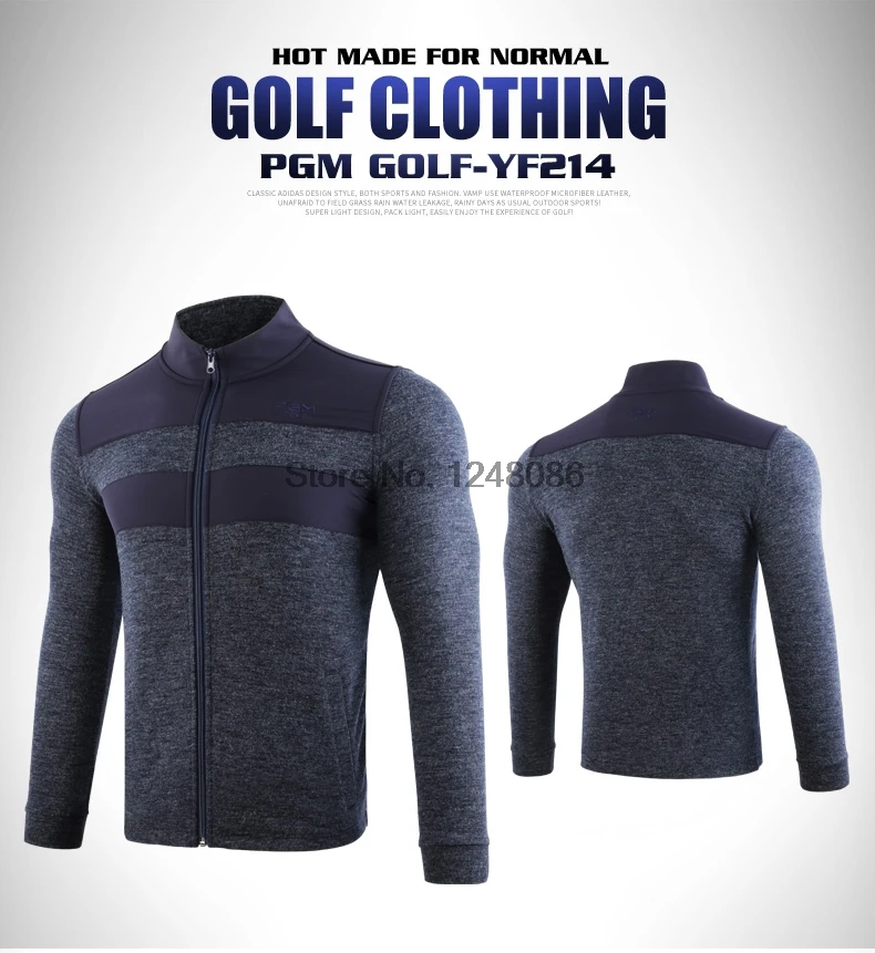 PGM, Мужская зимняя теплая куртка для гольфа, теннисная бейсбольная куртка-бомбер, Мужская ветровка на молнии, ветрозащитное пальто, спортивная одежда D0830
