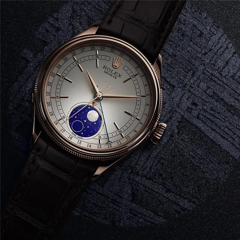 

Rolex- cellini Datelog Series Ladies Men's Automatic Mechanical Watch Leather strap Luxury Waterproof Watch Christmas Gift