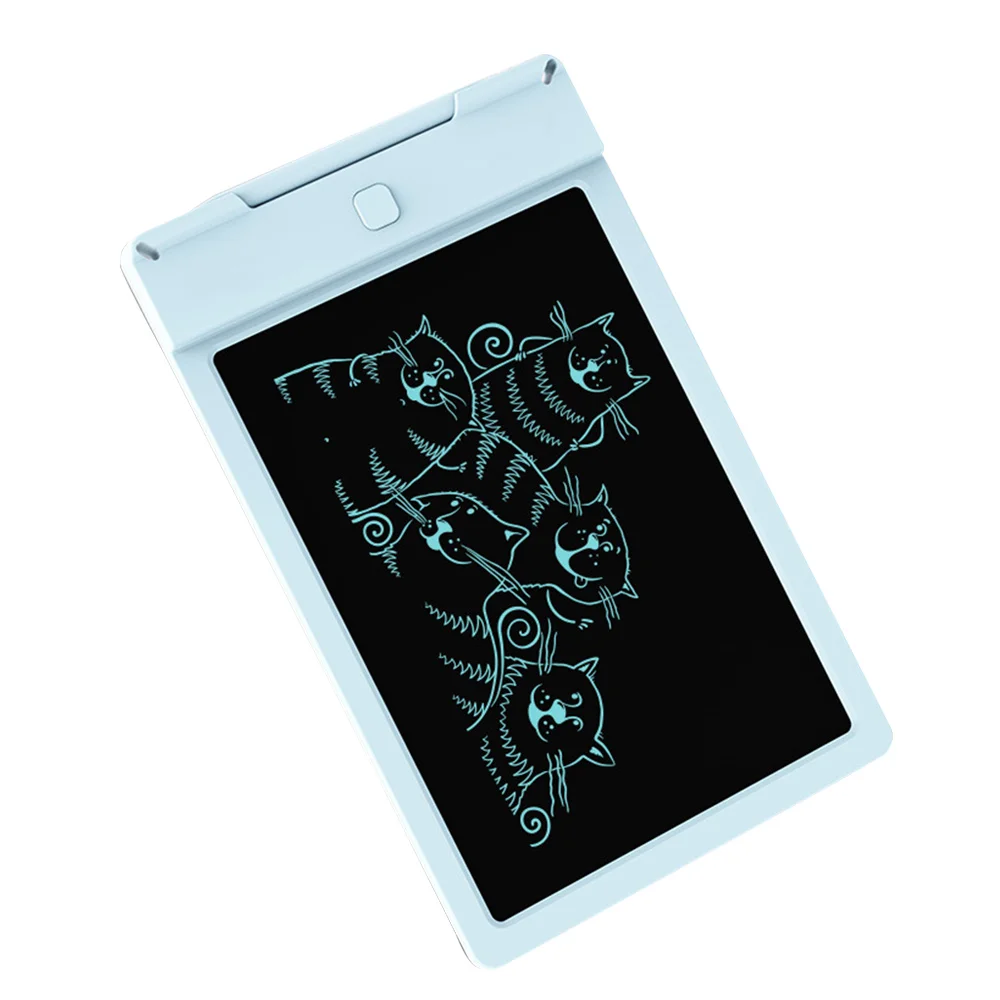 Efex Intelligence 4 цвета доска планшет креативный lcd вручную нарисованный рисунок портативный 9 дюймов один ключ Erasure Memo - Цвет: Blue