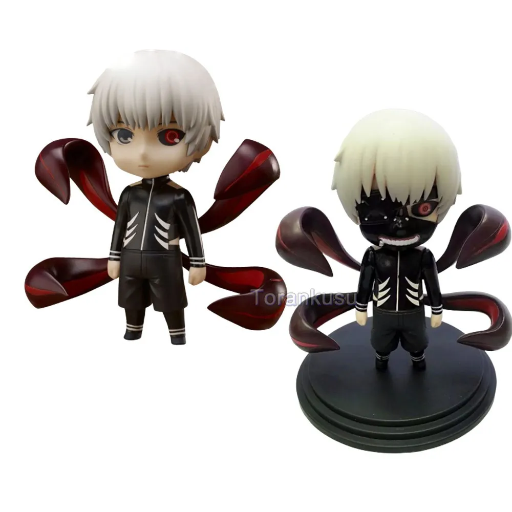 2pcs/set Anime Figure Tokyo Ghoul Kaneki Ken with Mask Action Cute Toys 10cm Figurine Collectible Model PVC Doll Toy | Игрушки и хобби