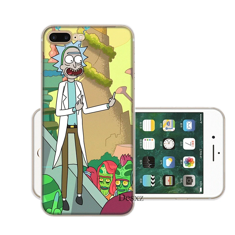 H10 Чехол для мобильного телефона iPhone 11 Pro X XR XS Max 5 5S SE 6 6S 7 8 Plus жесткий чехол Rick Y Morty Para - Color: H10