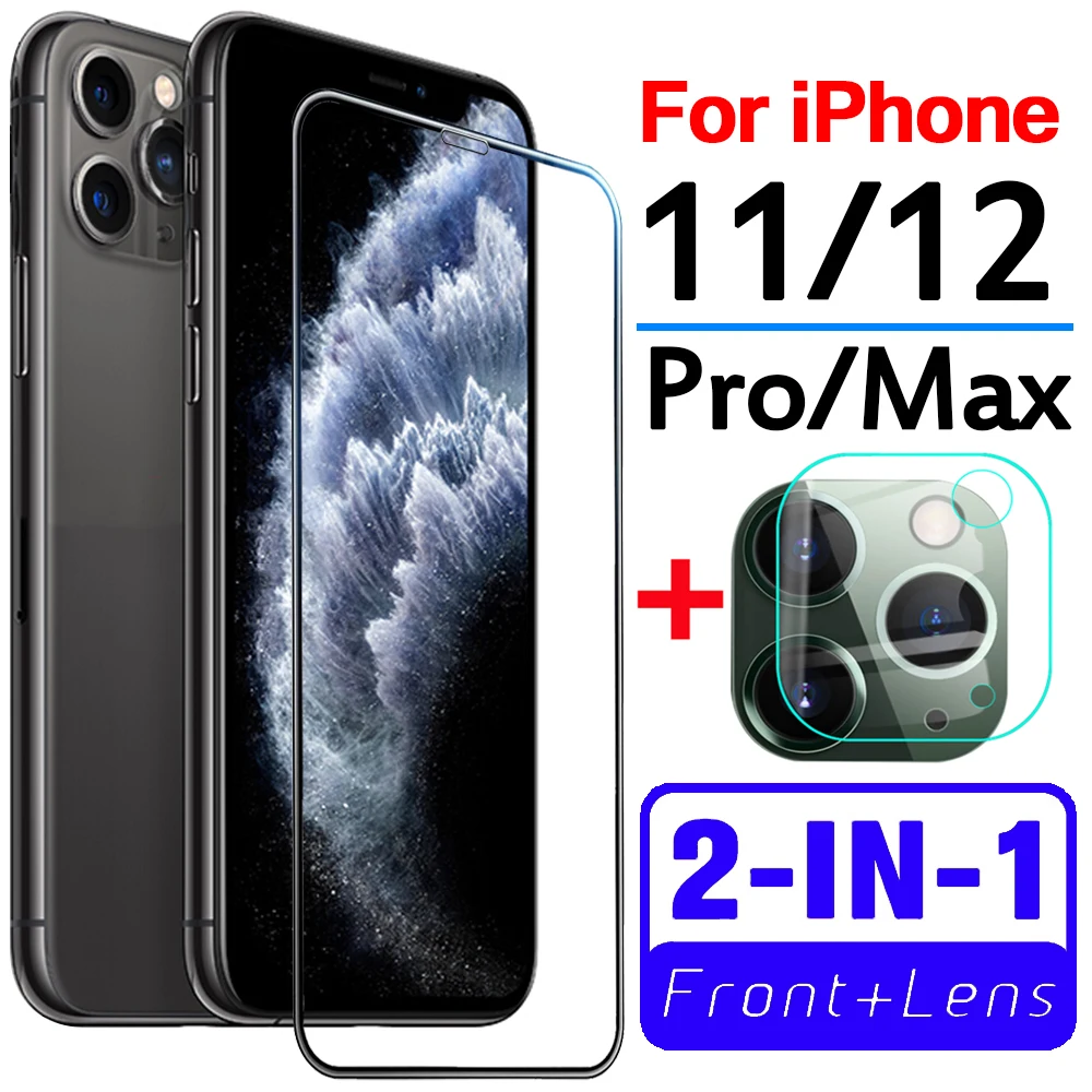 Iphone 12 Di Vetro Iphone 11 Per Iphone 11 12 11Pro 11Promax Protezione Dello Schermo Ip Maxx Armatura Con Obiettivo Della Fotocamera Pellicola Protet