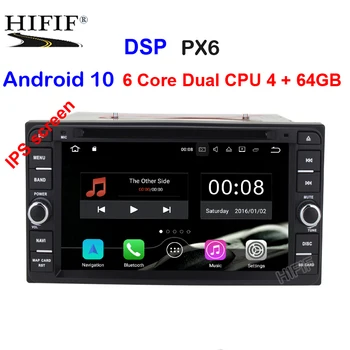 

PX6 IPS DSP 6 Core 4G+64G Car DVD Radio GPS Navi For Toyota Hilux VIOS Old Camry Corolla Prado RAV4 Prado 2003-2008 support dab+