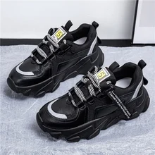 

Hip Hop Women's Chunky Sneakers Tenis Basket Women Casual Platform Shoes Women Shoes Zapatos Mujer AA-64