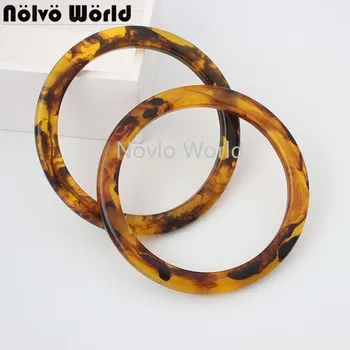 

2-10-20 pieces 13cm purse obags fashion resin round handle handbags acrylic handles for women quilting bags handle sewing