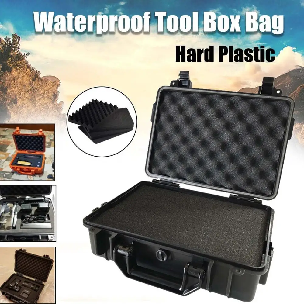 

ABS Sealed Waterproof Hard Case Outdoor Tactical Dry Box Underwater Diving Storage Safety Container With Foam For Camera Gun